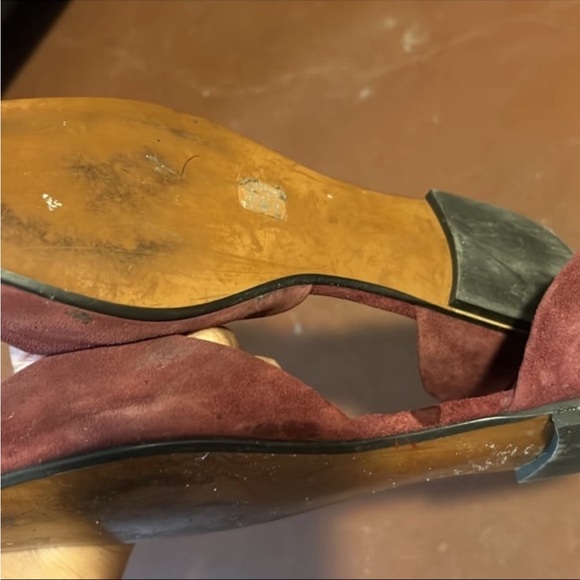 COACH Suede Pointy Toe Flats Size 10 Women - Picture 4 of 5